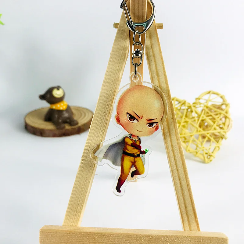see chart 1 шт. Аниме ONE PUNCH-MAN Saitama Genos Senritsu no Tatsumaki ATOMIC SAMURAI брелок Pnedant - Цвет: see chart