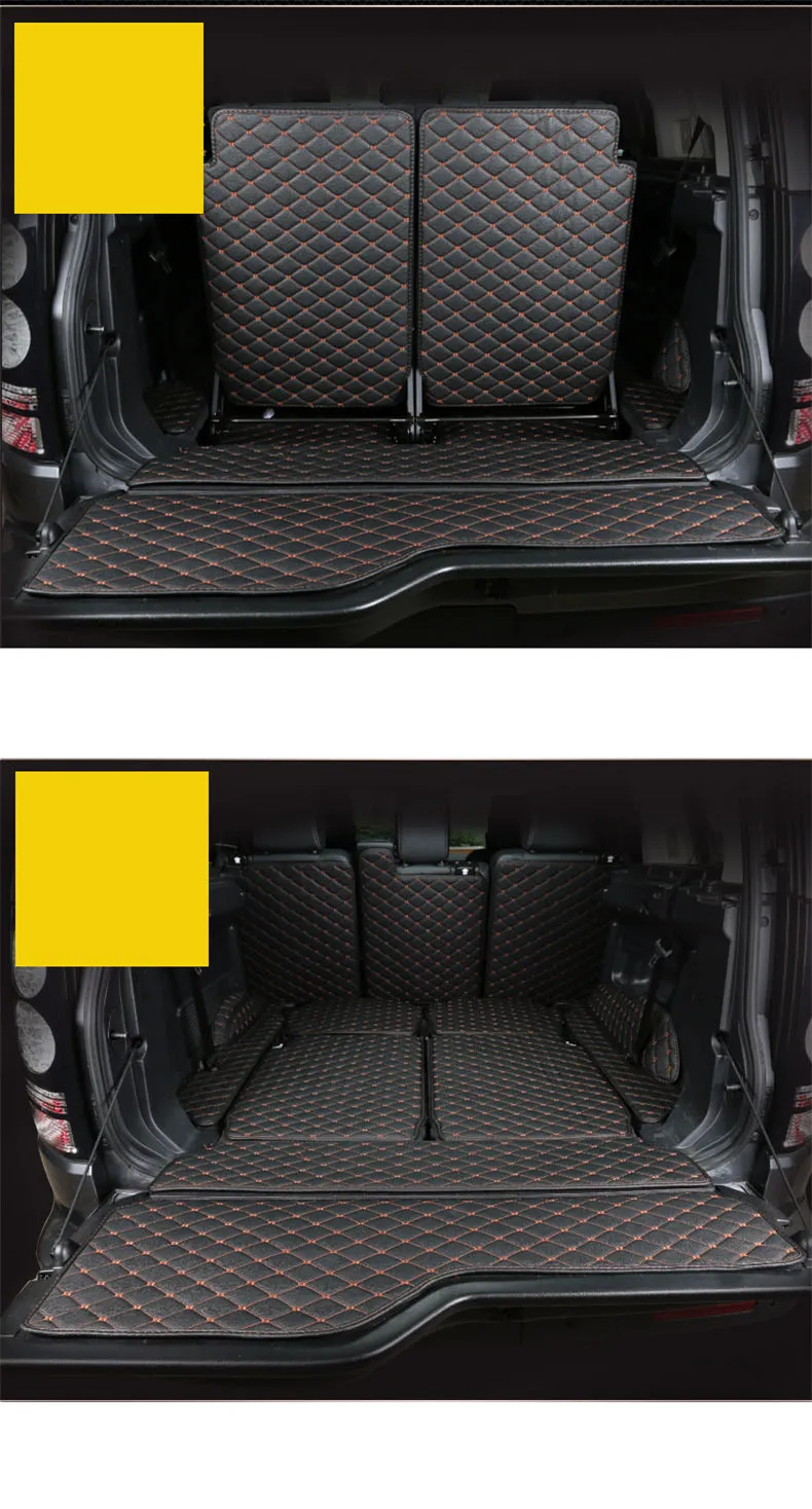 Кожаный коврик багажника автомобиля грузовой лайнер для Land Rover Discovery 4 2009 2010 2011 2012 2013 LR4 аксессуары