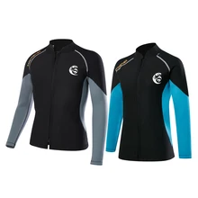 New 2MM Neoprene Wetsuit For Men And Women Split Long-Sleeve Top Snorkeling Jacket To Keep Warm And Cold Surfing Wetsuit