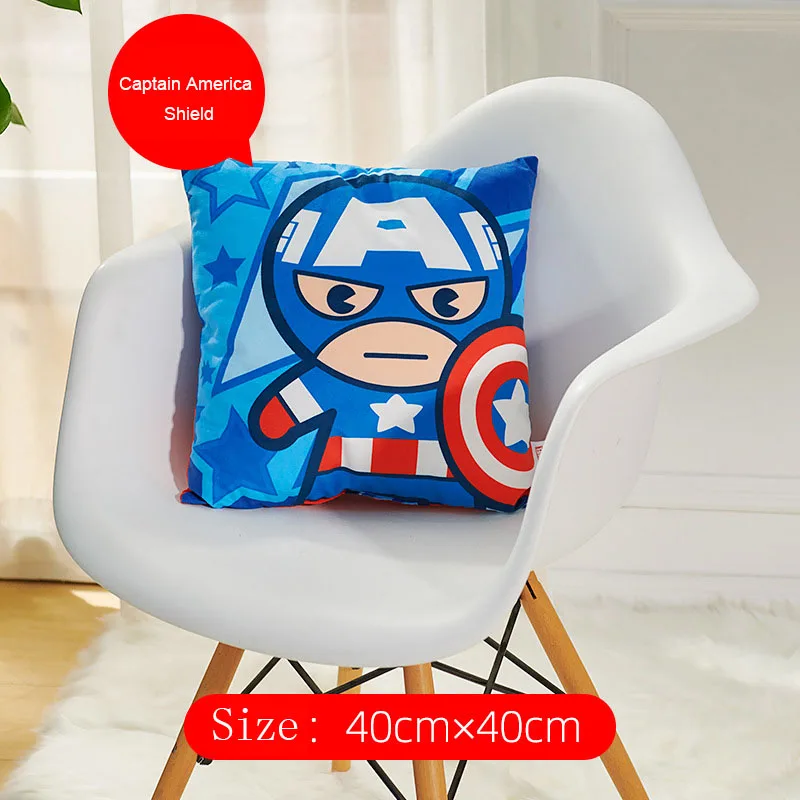 Disney с Микки-Маусом с героями комиксов Марвел, узор 40 х 40 см мультфильм Подушка диванная подушка офисная Подушка спинка кровати Автомобильная подушка под поясницу - Цвет: Color9
