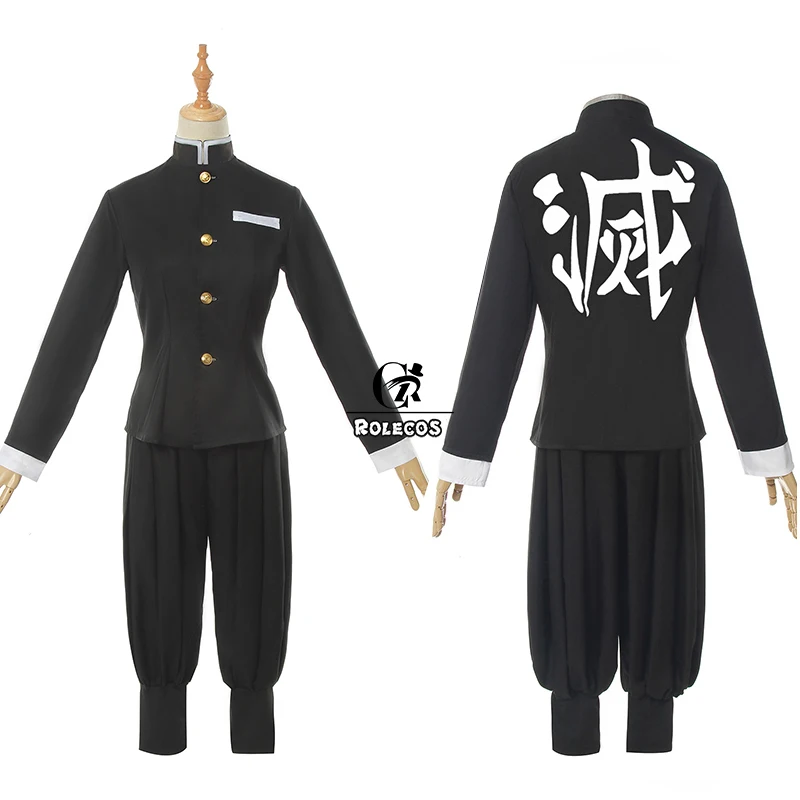 ROLECOS аниме демон Slayer Косплей Костюм Kochou Shinobu Kimetsu no Yaiba Хэллоуин женское кимоно