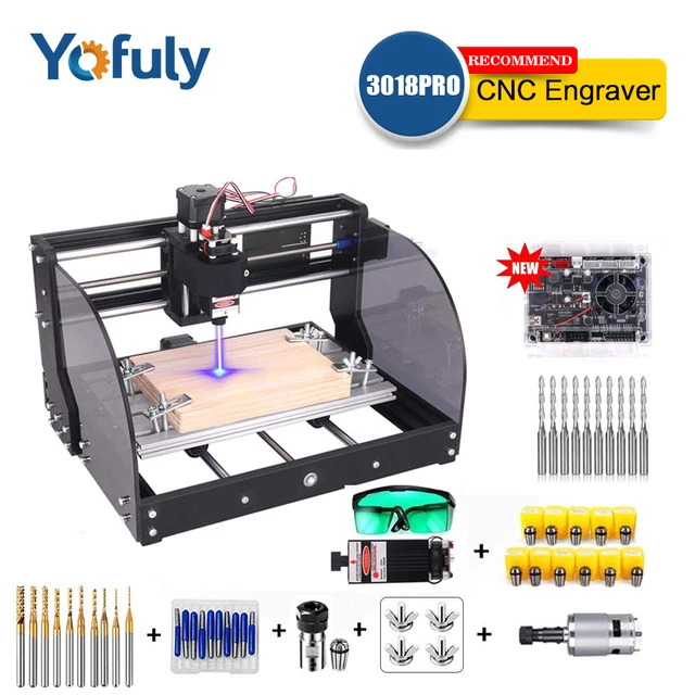 CNC 3018 Pro Max ER11 grawer laserowy frezarka modelarska PCB CNC