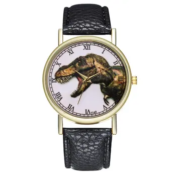 

Kids Watch Quartz Watch Dinosaur Litchi Pattern Leather Strap Round Dial Quartz Watches Exquisite Workmanship Casual