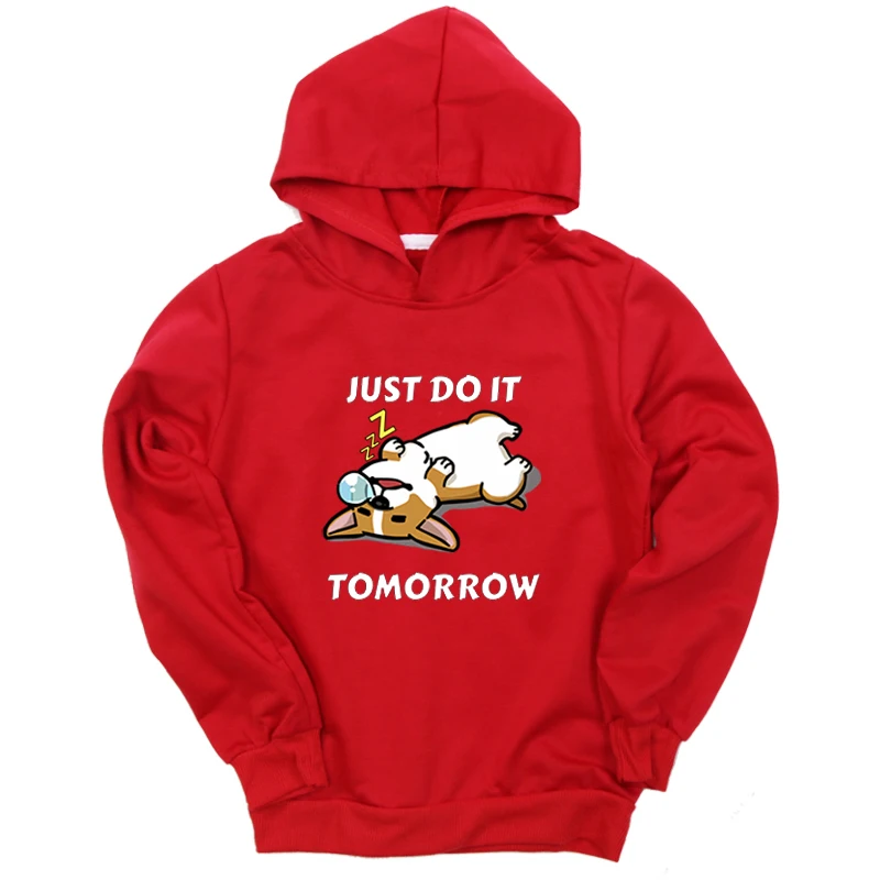 New Dog Print Boys Girls Hoodies Black Gray Red Sweatshirt Toddler Baby Hooded Casual Streetwear Children Autumn Clothing - Цвет: Hoodies 4