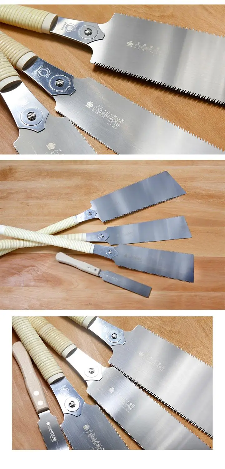 No.649 Hardwood Double-edged saw  Japanese saw Woodworking Tool Made in Japan No.611 No.616  No.651 4
