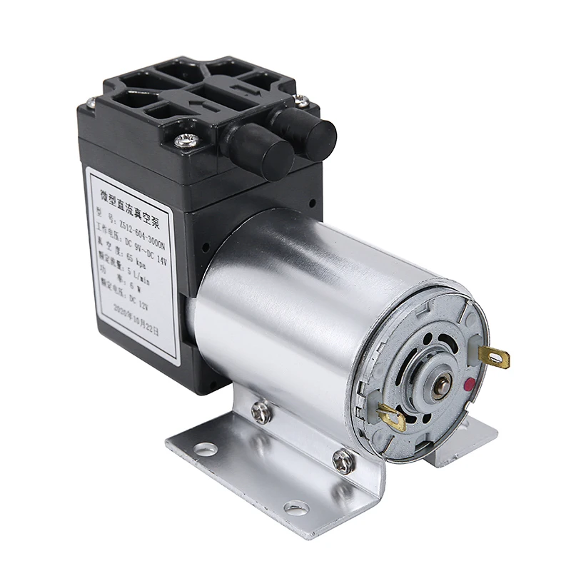 DC 12V 6W мини микро вакуумный насос высокого давления всасывающий мембранный с