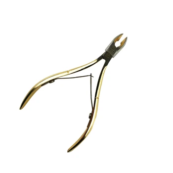 

Cuticle Nippers Cutter-Trimmer Clipper Professional Stainless Steel-1/2 Jaw Dead Skin Remover,Manicure Nail Art Tool,Golden