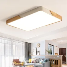 Североевропейский стиль, спальня, гостиная, огни, великолепный современный минималистичный ультра-тонкий светодиодный потолочный светильник, Macarons Logs Rectangu
