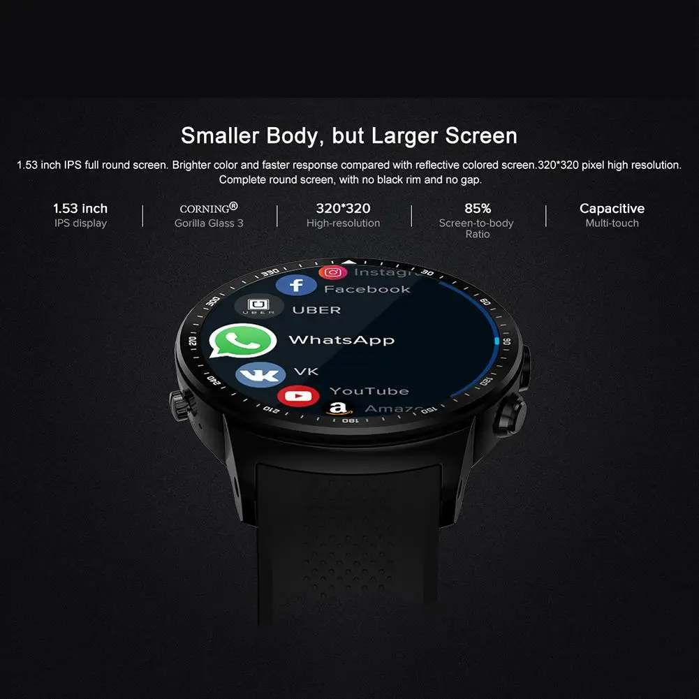 New Zeblaze Thor PRO Smart Watch MTK6580 1.0GHz 1GB+16GB Smart Watch BT 4.0 Wearable Devices Pedometer for Fitness Sport Watch