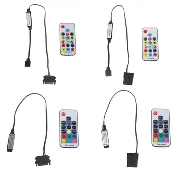 

1Set RGB Controller RF Wireless Remote Control for Case LED Light 3Pin 5V or 4Pin 12V RGB for AURA SYNC Power Supply