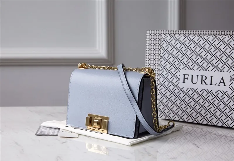 Оригинальные женские сумки FURLA, высокое качество, маленький размер, женские кожаные сумки Furla, фиолетовый цвет, размер 20 см* 8 см* 14 см