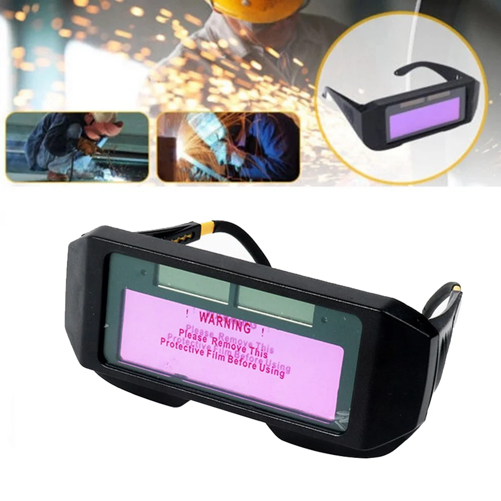 

Solar Auto Darkening Eyes Mask Welding Helmet Welding Mask Anti- Eyes Shied Goggle Glasses Welder Protective Goggles Cap