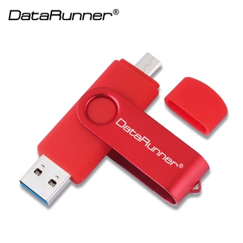 

New Usb 3.0 DataRunner OTG USB Flash Drive Pen Drive for SmartPhone/Tablet/PC 32GB 64GB 128GB 256GB Pendrive USB Memory Stick