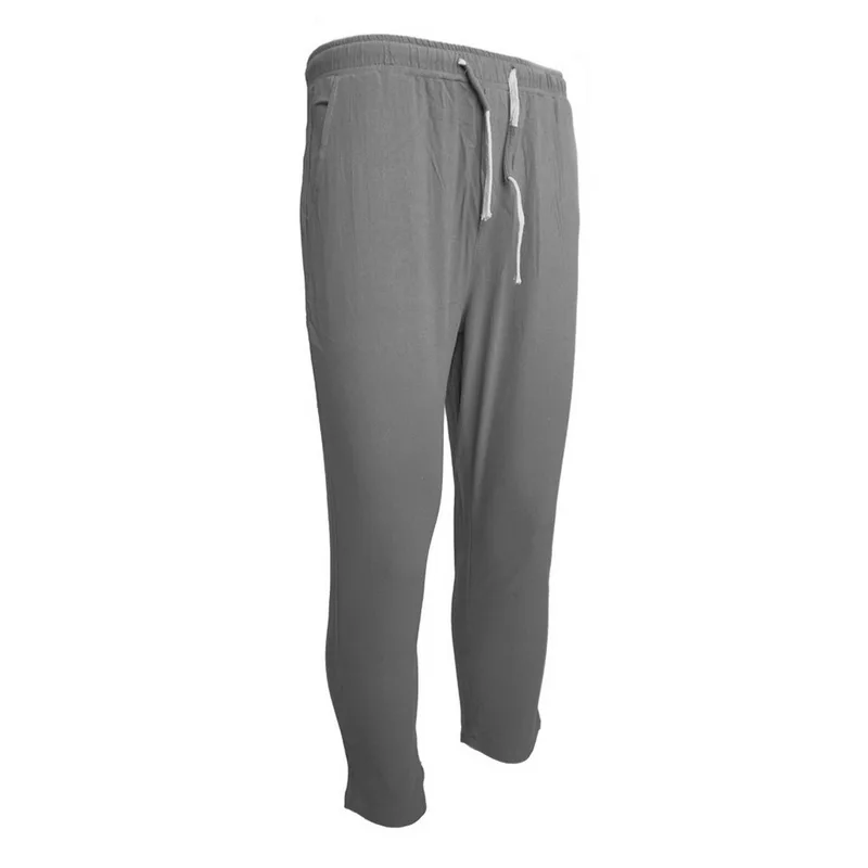 Light Grey Мужские брюки для бега, новинка, спортивные брюки для мужчин, модные повседневные мужские брюки с галстуком, одноцветные, восемь цветов, удобные брюки для бега - Цвет: Light Grey