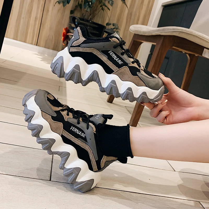 Зимняя теплая женская обувь; кроссовки; Zapatos De Mujer; женские дизайнерские кроссовки; женская повседневная обувь; цвет серый, хаки; кроссовки на массивном каблуке