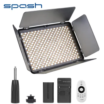 

spash TL-600AS LED Video Light Portable Photo Lamp Bi-color 3200k-5600K Photographic Lighting for Youtube Camera Studio Shoot