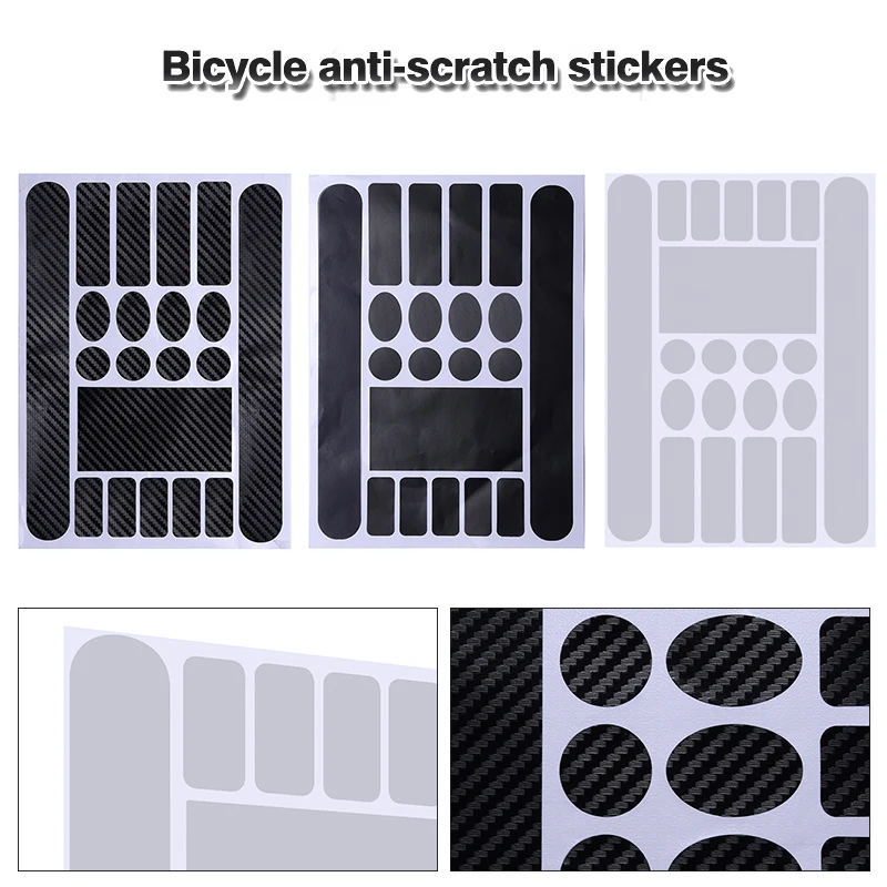 

MTB Road Bike Stickers Frame Protective Film Bicycle Carbon Chain Protector Anti-scratch Sticker Decals 3 Colors