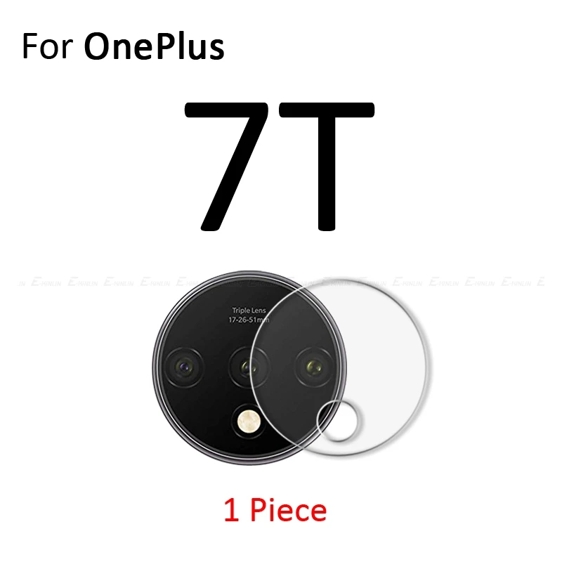 For OnePlus 7T Прозрачная защитная пленка для задней камеры из закаленного стекла для One Plus OnePlus 7 7T Pro 5G 6T 5 2 3T 3 X A6010 - Цвет: For OnePlus 7T