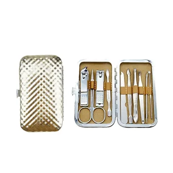 

7pcs/set New Stainless Steel Nail Clipper Nail Cuticle Cutting Machine Pedicure Portable Travel Hygiene Kit Nail Cutter Tool Set