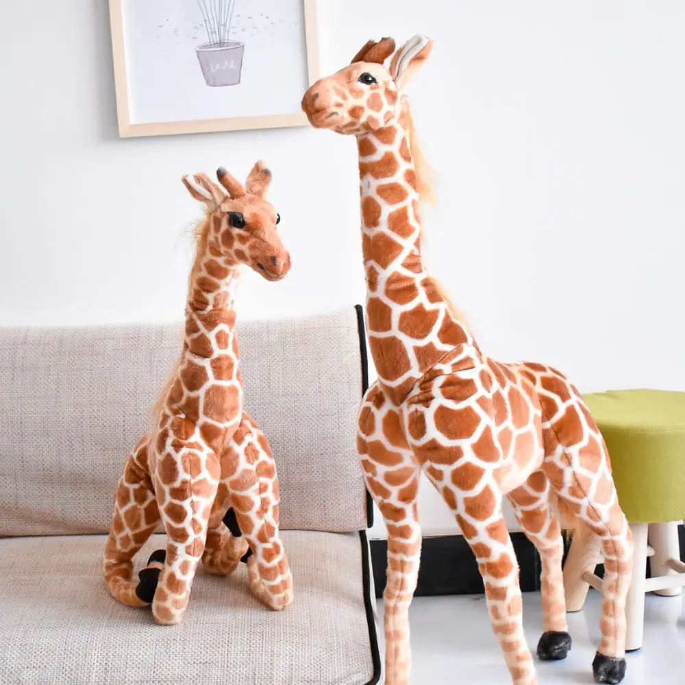 Giant Emulational Giraffe Plush Toys Soft Stuffed Animals Doll Home Decor Gift 
