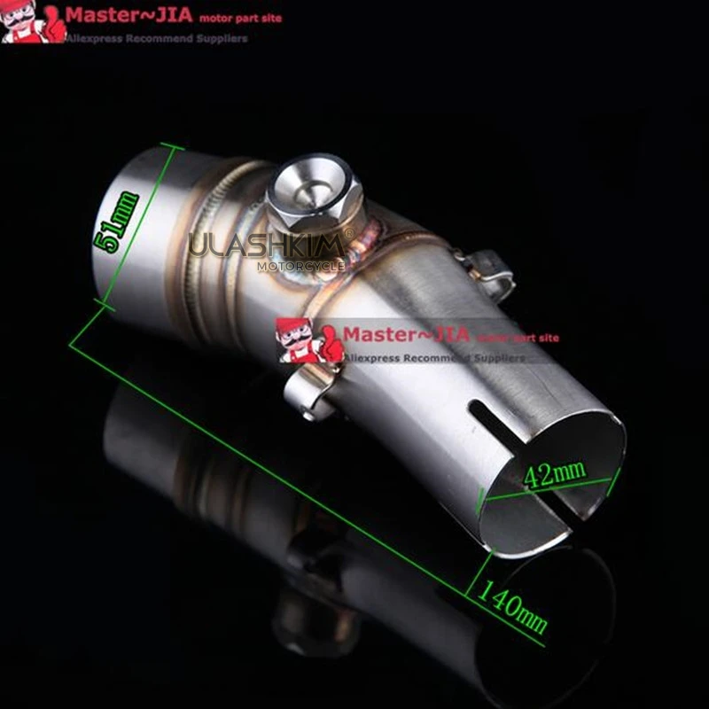 Бесплатная доставка мотоцикла средней трубы C600 Z250 Z250SL R25 R3 Z750 Z800 ZX6R ZX10R R15 CB1000R KTM200