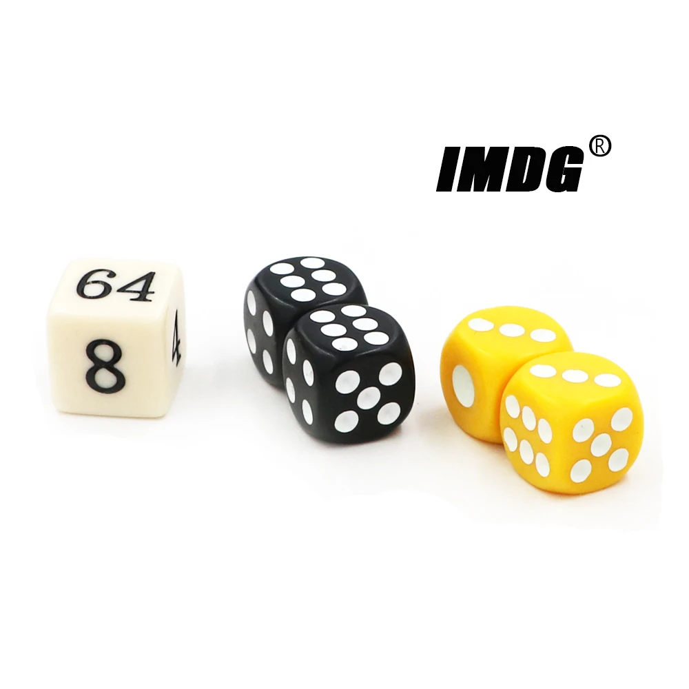 Acrylic Dice Game Dice Dice Set 14mm Acrylic Colorful Backgammon Dice