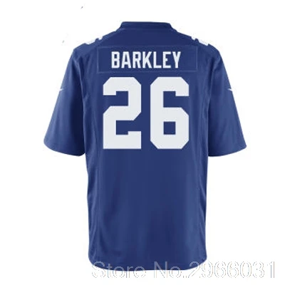 Мужской сшитый Saquon Barkley#26 Королевский проект первый круглый выбор игры Джерси Нью-Йорк - Цвет: man1