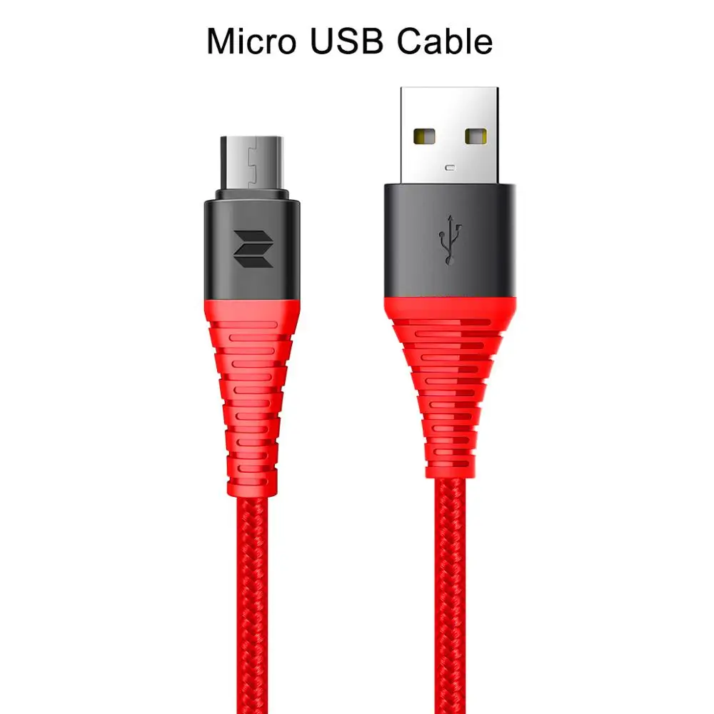 Micro Red 3 в 1 usb type-C Micro USB и зарядный кабель для iPhone зарядное устройство ROCK Hi-tension зарядный USB кабель для iPhone X 8 7 6 6 Plus - Цвет: Micro Red
