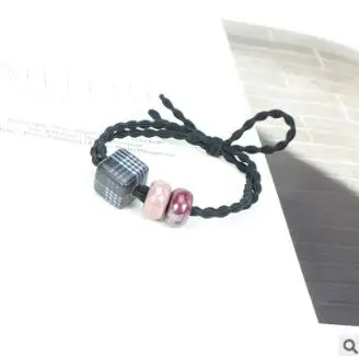 1 200 шт/Партия DIY простой мульти квадратный бисер сетка лента для волос ошейник с бантиком узел Резиновая лента Инструменты для укладки волос аксессуары HA1332 - Цвет: 1