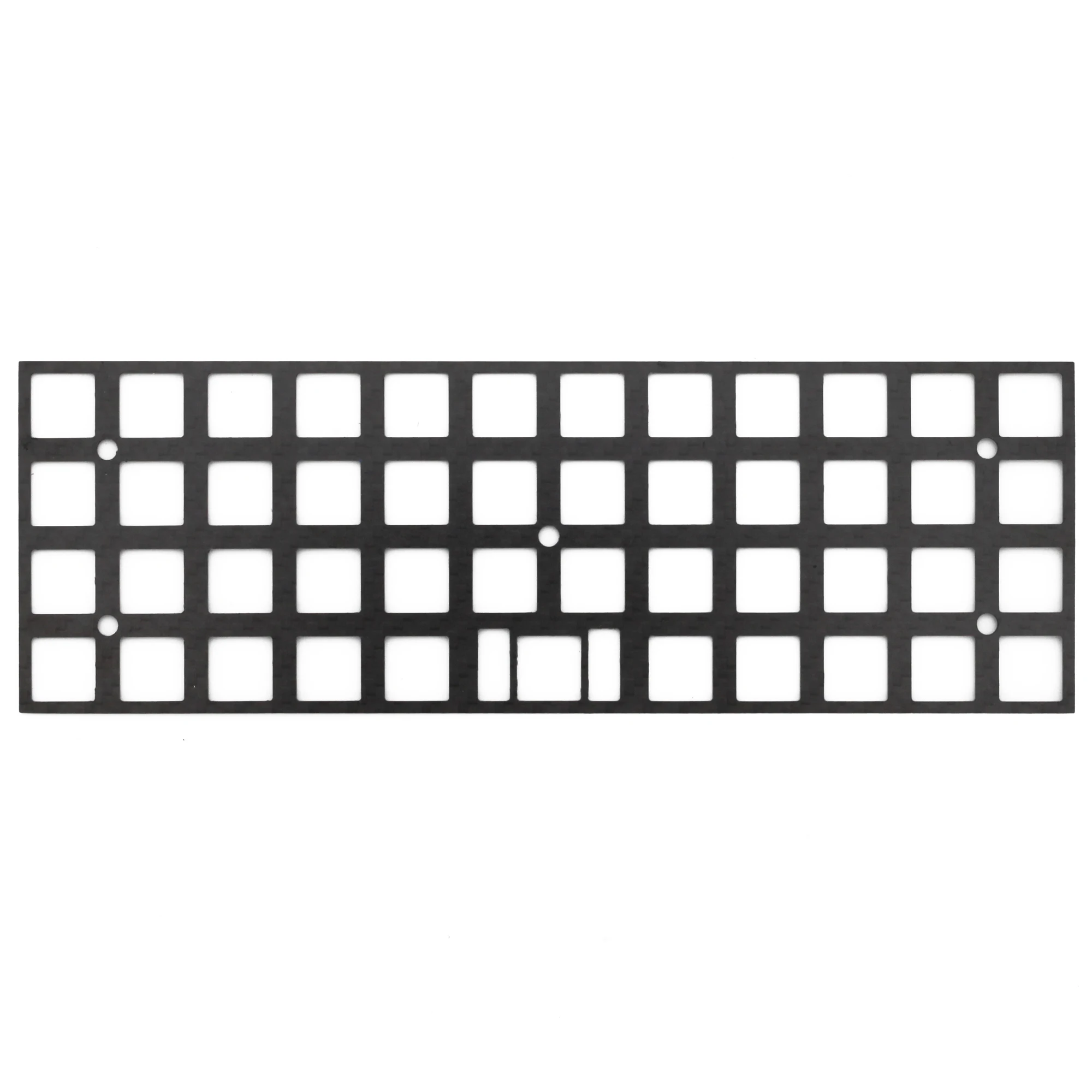 Placa de Fibra de Carbono Personalizada para Teclado Mecânico Placa para Jj40 Bm40 40 Edição mx