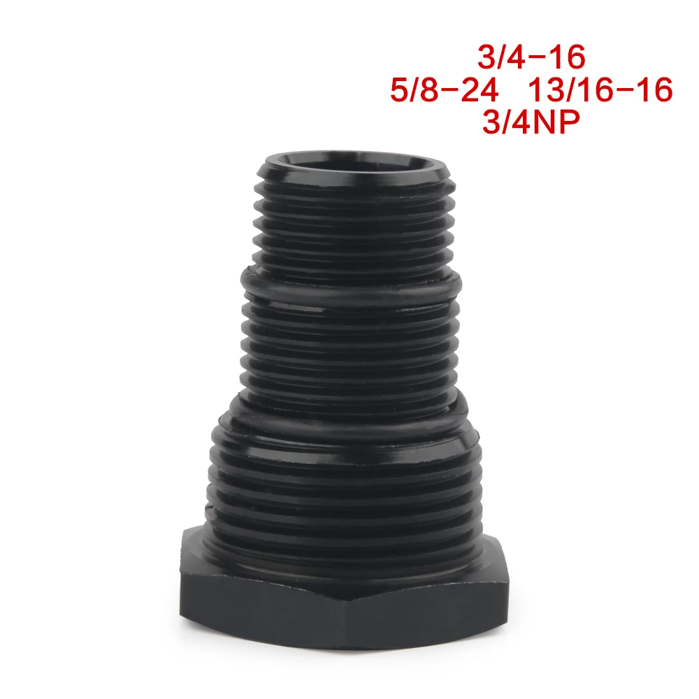 

Car Oil Filter Threaded Adapter 1/2-28 5/8-24 to 3/4-16 13/16-16 3/4NPT Aluminum Alloy Automotive Threaded Oil Filter Adapter