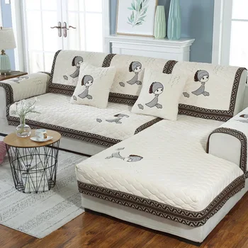 

Winter plush non-slip sofa cushion cushion manufacturer crystal velvet sofa towel custom sofa cover simple and modern