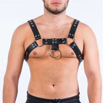 BDSM Leder Brust Männer Fetisch Bondage Gürtel Strap  1