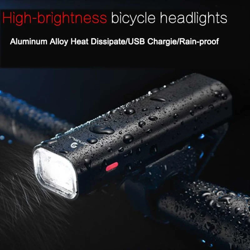 High Quality Bike Light USB Rechargeable LED Light Flashlight Headlight Front Light Waterproof Lamp Cycling Accessories
