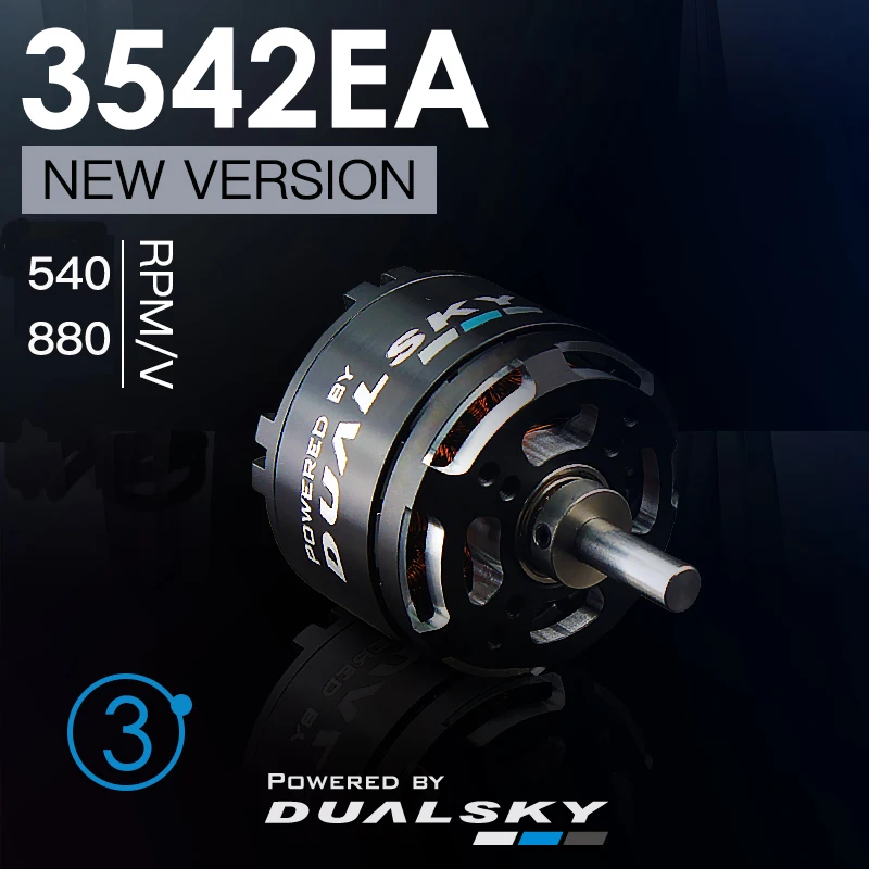 Бесщеточный мотор DUALSKY XM3542EA V3 Xmotor с внешним ротором 880KV 540KV фиксированным крылом Acc