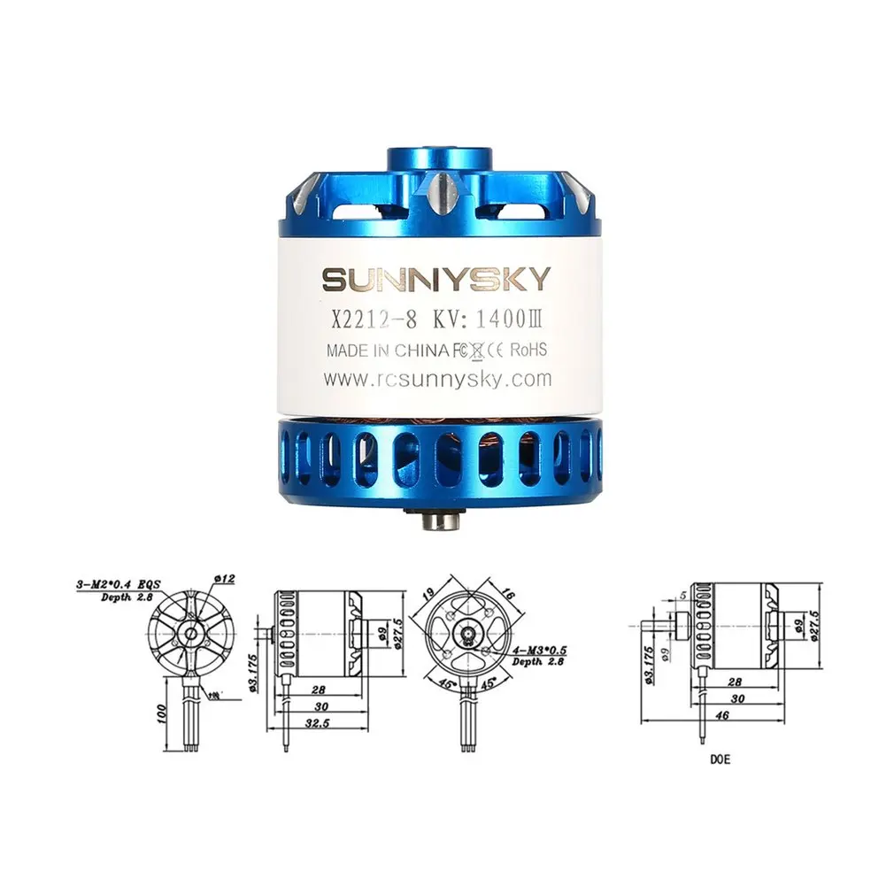 SUNNYSKY X2212 III Радиоуправляемый бесщеточный двигатель для FPV RC гоночный беспилотный