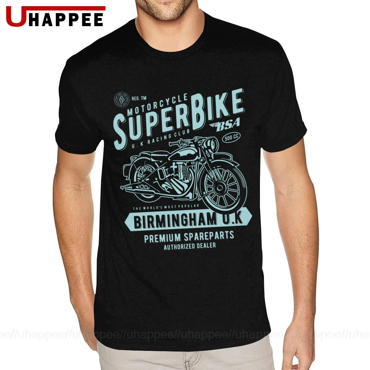 Недорогие мотоциклетные футболки мужские 3XL с коротким рукавом и круглым вырезом
