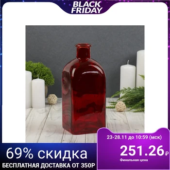 

Vase "Citadel" ruby