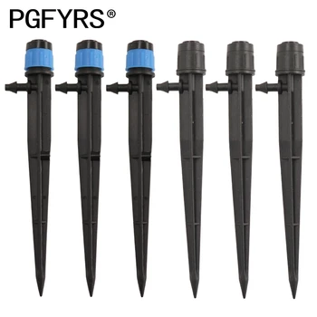

30Pcs Adjustable Micro Drip Irrigation System 4/7mm nozzle Watering Sprinklers Anti-clogging Emitter Dripper Garden Supplies