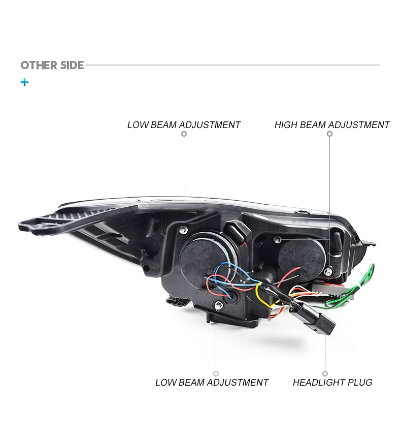 Автомобильный Стайлинг фара чехол для Ford focus фары 2012- светодиодный Ford focus фары DRL Двойной Луч би-ксеноновых фар, Высокопрочная конструкция