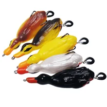 Bassland New Artificial Duck 21g With Spin Spoon Fishing Soft Lure PVC Bait 5 colour Kill Snakehead Fish Baits Fishing Tackle
