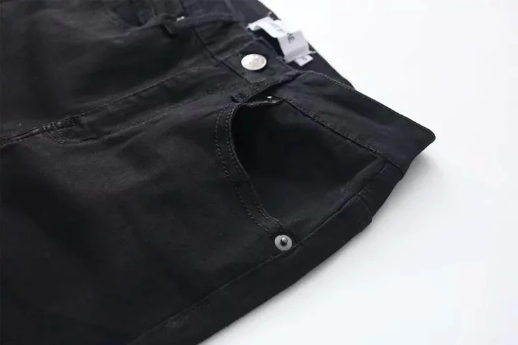 AliExpress, весна и лето, женское платье, однотонное, эластичное, облегающее, с высокой талией, шорты, женские, прямые, с заусенцами
