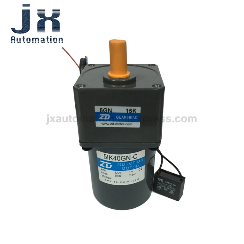 Zd 40w 220v Speed Gear Motor 5ik40rgnc5gn7.5k /5ik40gnc5gn15k Ac