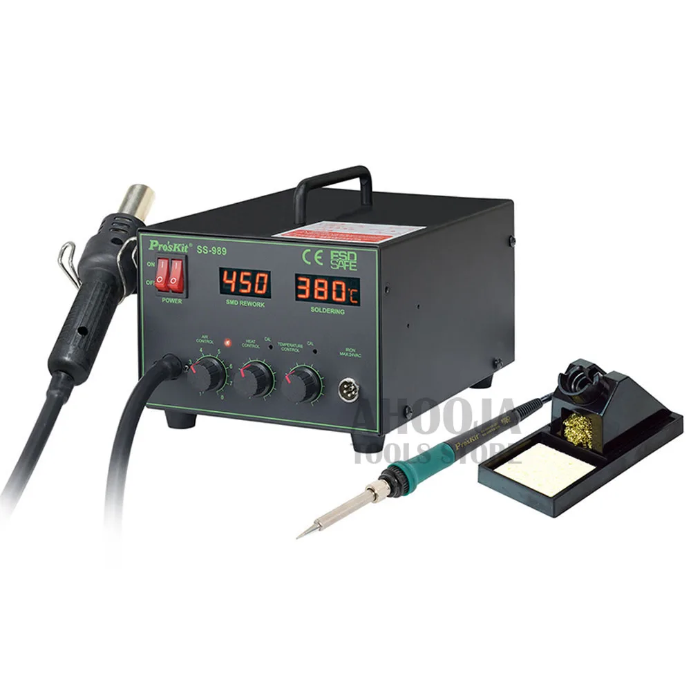 220V Спаивание горячим воздухом многофункциональная Тепловая пушка Электрический паяльник ремонтная паяльная станция дующая станция