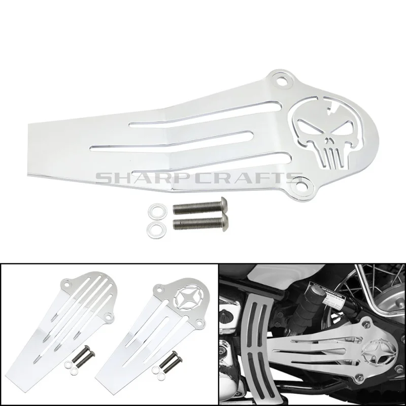 Najtaniej Motocykl Chrome Skull wał napędowy pokrywa dla Yamaha Dragstar v star XVS650 98 17 XVS1100 98 09 klasyczne niestandardowe