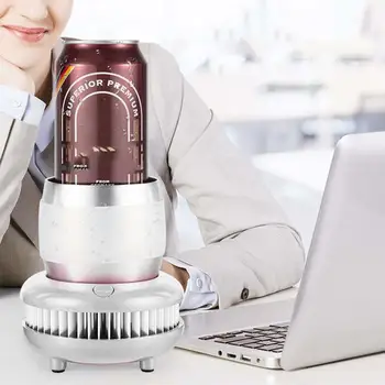 

Cup Cooler Refrigeration Cup Aluminum 380Ml Summer Cool Dc 12V 50W 5A Kitchen Tool Quick Cooling Cup Drink Juicer Beer Cup