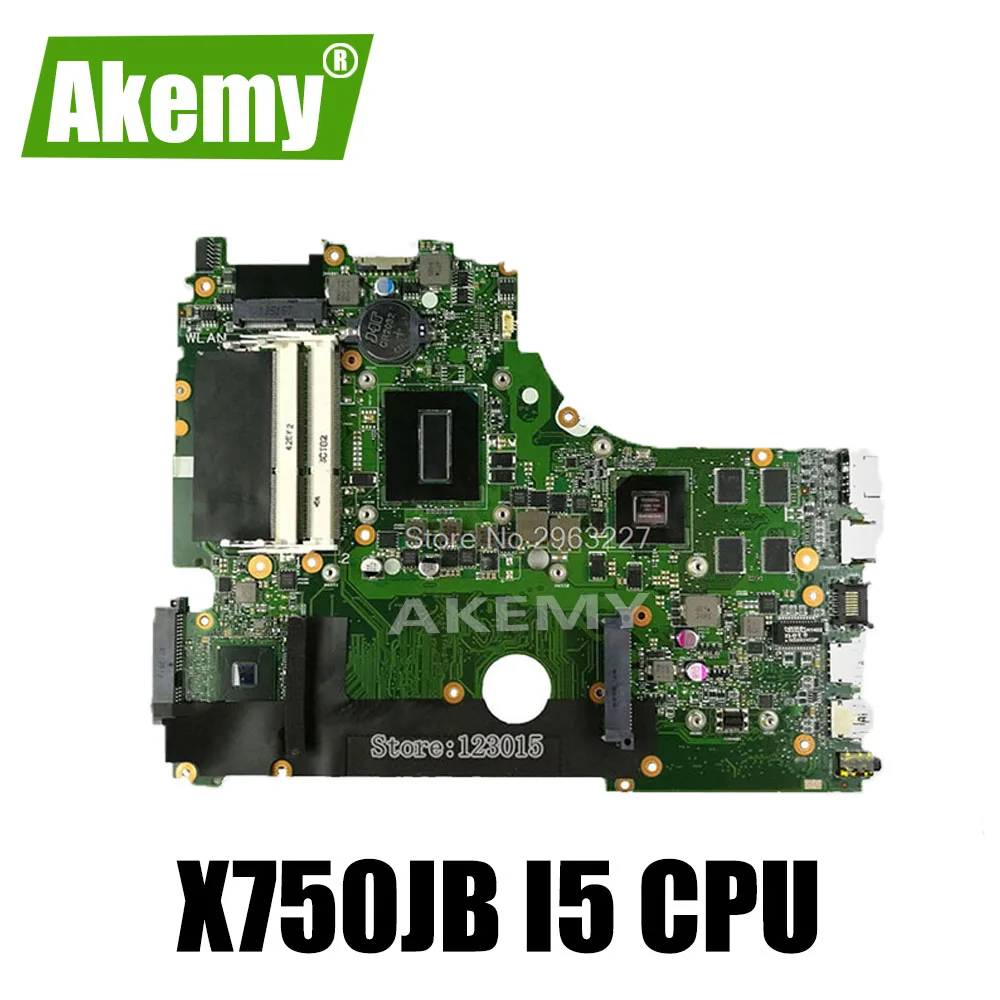 Оригинальная материнская плата X750JB REV2.0 для For Asus A750J A750JB K750J K750JB i5 процессор