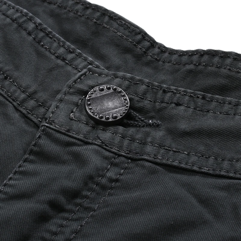 Большие размеры для 40# мужские зимние повседневные брюки-карго комбинезоны мужские однотонные уличные свободные дизайнерские брюки модные длинные брюки