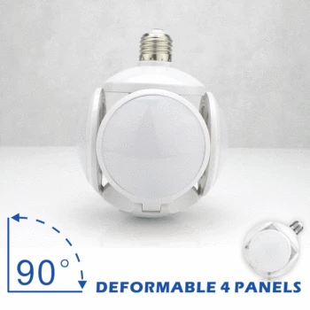 

LED Bulb Foldable Leaf Light Football Light AC85-265V E27 Creative UFO UFO Light