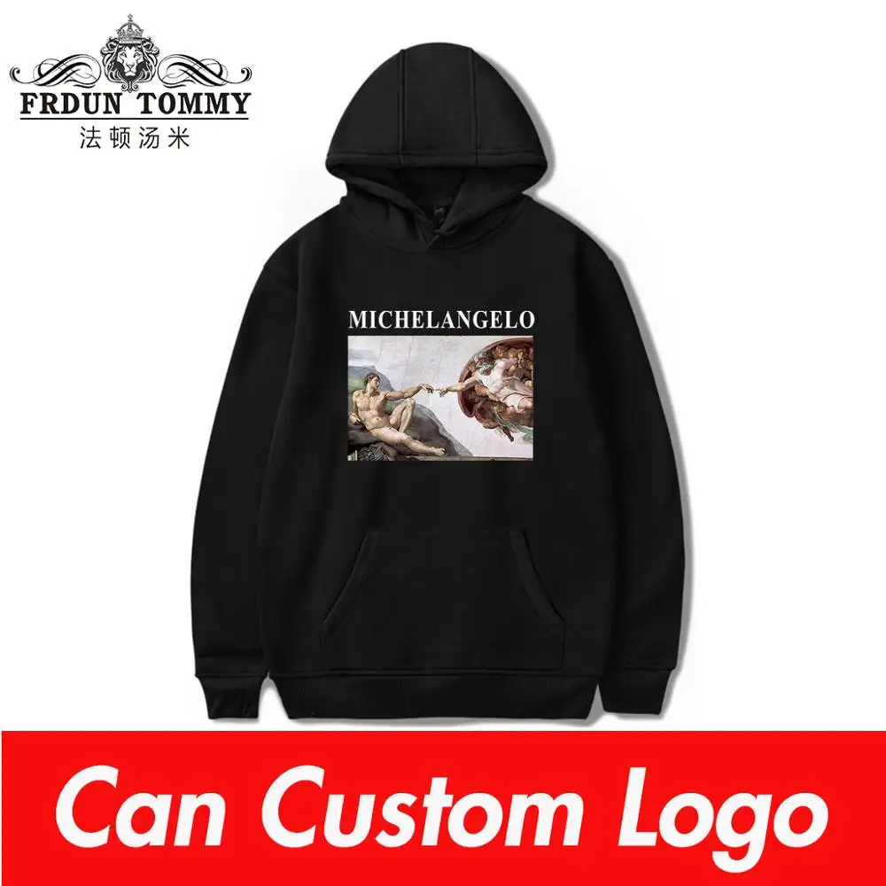 Billig TJ Bekleidungs Michelangelo hoodies Sistina Harajuku Ulzzang Kunst hoodies Van Gogh T Shirt Femme Kleidung Lange Hülse hoodies